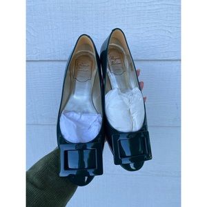 Roger Vivier Green Flats